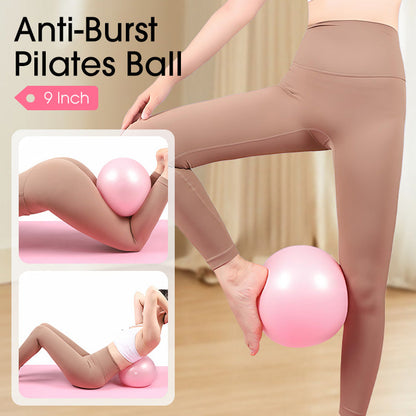 🤸‍♀️ 55% OFF! ⚽ 9-Inch Pilates Ball – Anti-Burst, Pump Included & Ideal for Fitness 📦💪