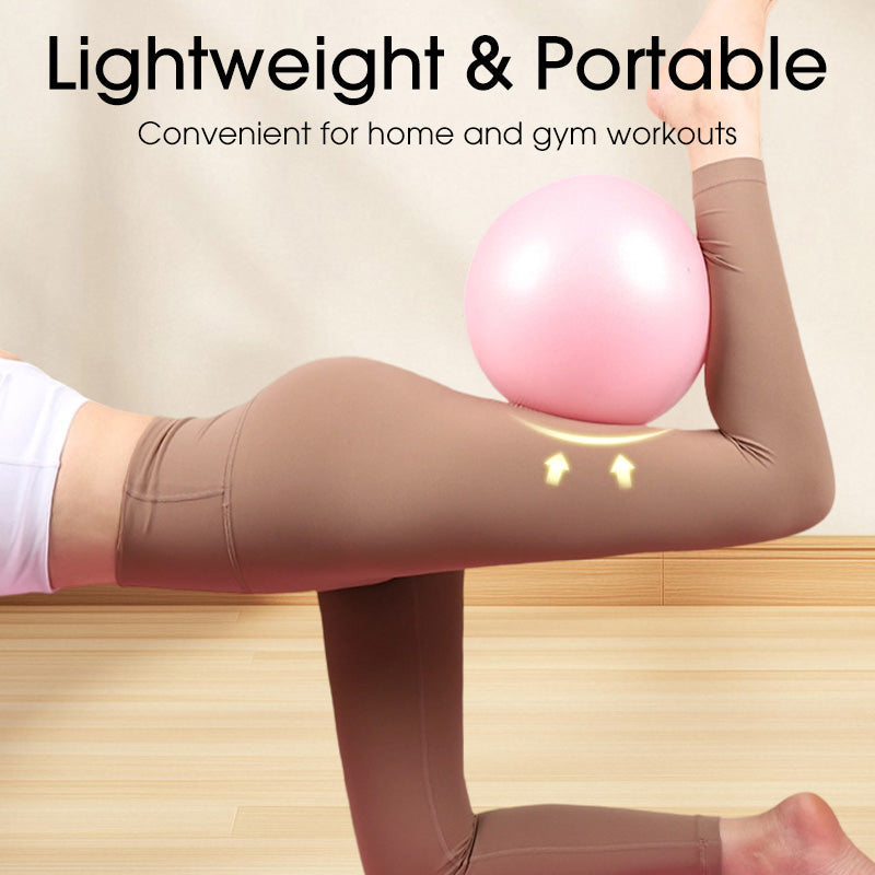 🤸‍♀️ 55% OFF! ⚽ 9-Inch Pilates Ball – Anti-Burst, Pump Included & Ideal for Fitness 📦💪