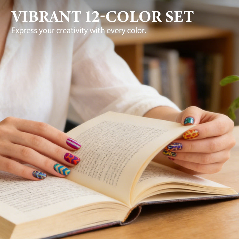 🔥New Year's Special Offer:50% OFF❤️12-Color Acrylic Nail Art Pens Set🧡💛