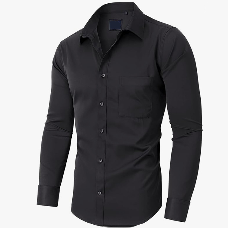 🔥Solid-Color Long-Sleeve Shirt