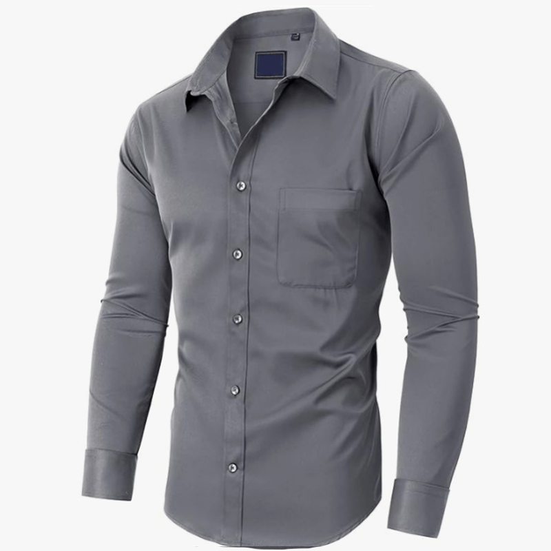 🔥Solid-Color Long-Sleeve Shirt