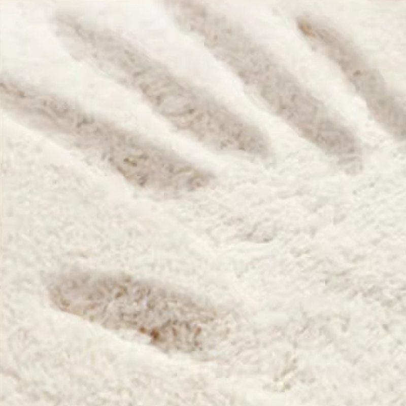 Soft Floral Print Floor Rug
