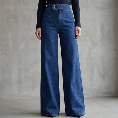 💥Women's High-Waist Wide-Leg Jeans