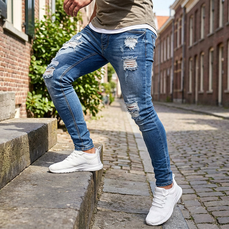 👖New 50% OFF🔥Stylish Distressed Skinny Jeans for Men