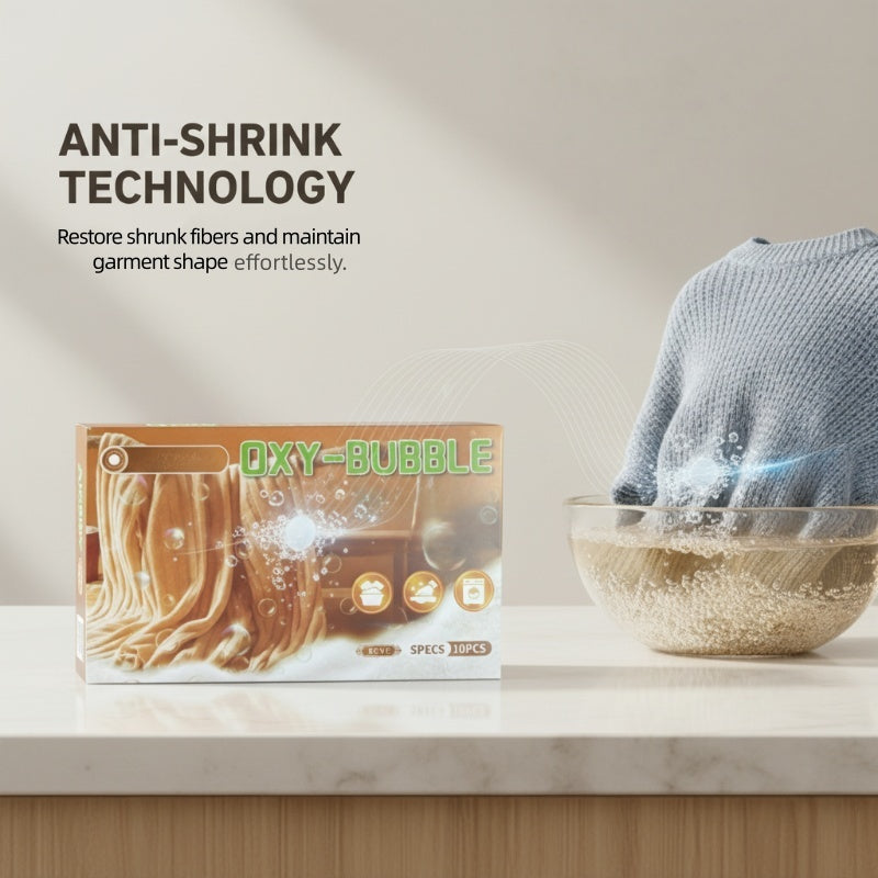 ✨Buy 1 Get 2 Free🧶 Sweater Revive Effervescent Tablets – Anti-Shrink, Restores Softness & Safe for Colors 🧺