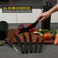 🔪 50% OFF NOW! ✨ Modern 7-in-1 Kitchen Knife & Scissors Set – Complete 7-Piece, Non-Stick Coated & Ergonomic PP Handles – Sleek Black Design 🖤