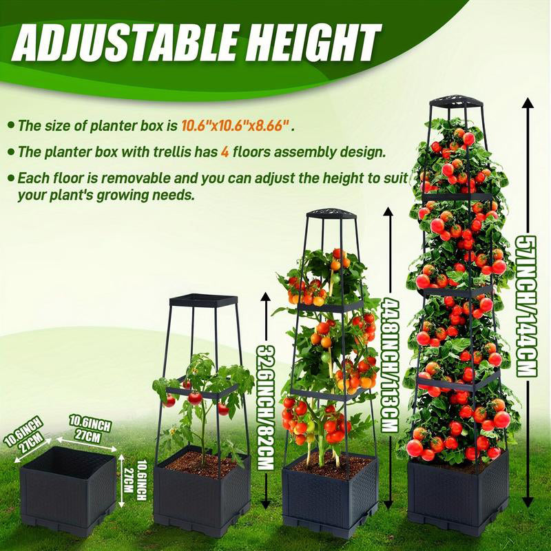 🍅Self-Watering Tomato Planting Box Set Climbing Plants Holder🪴