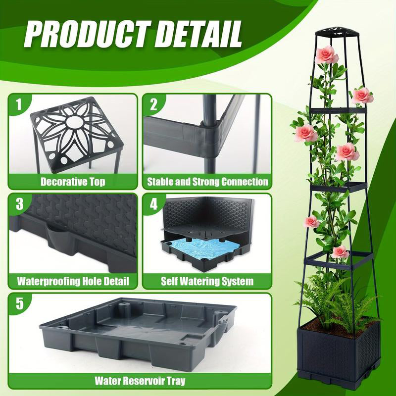 🍅Self-Watering Tomato Planting Box Set Climbing Plants Holder🪴