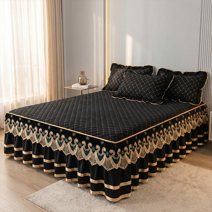 📢📢2026 NEW PRODUCT – 50% OFF✨Ruffled bed sheet + duvet cover + pillowcase💓🛏️ Captures the elegance and comfort of the moment