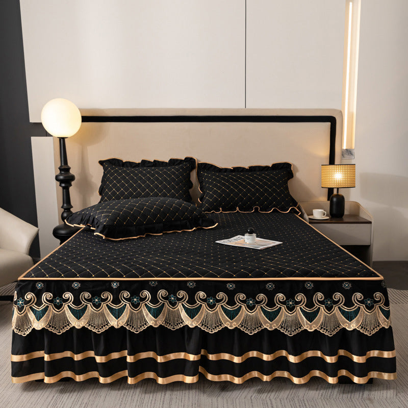 📢📢2026 NEW PRODUCT – 50% OFF✨Ruffled bed sheet + duvet cover + pillowcase💓🛏️ Captures the elegance and comfort of the moment