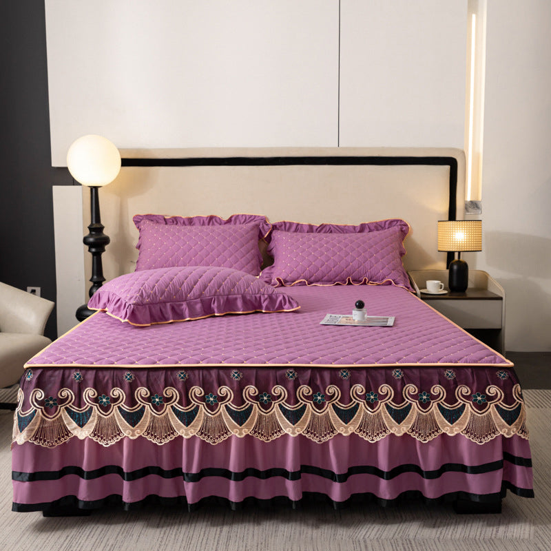 📢📢2026 NEW PRODUCT – 50% OFF✨Ruffled bed sheet + duvet cover + pillowcase💓🛏️ Captures the elegance and comfort of the moment