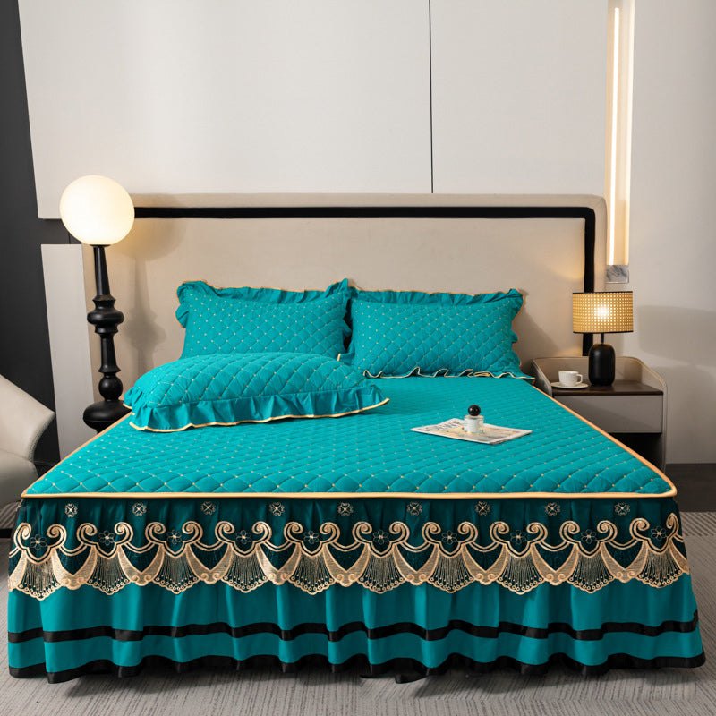 📢📢2026 NEW PRODUCT – 50% OFF✨Ruffled bed sheet + duvet cover + pillowcase💓🛏️ Captures the elegance and comfort of the moment