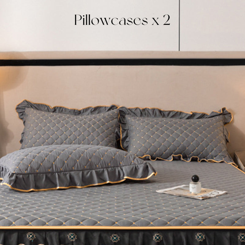 📢📢2026 NEW PRODUCT – 50% OFF✨Ruffled bed sheet + duvet cover + pillowcase💓🛏️ Captures the elegance and comfort of the moment