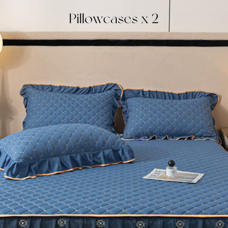 📢📢2026 NEW PRODUCT – 50% OFF✨Ruffled bed sheet + duvet cover + pillowcase💓🛏️ Captures the elegance and comfort of the moment