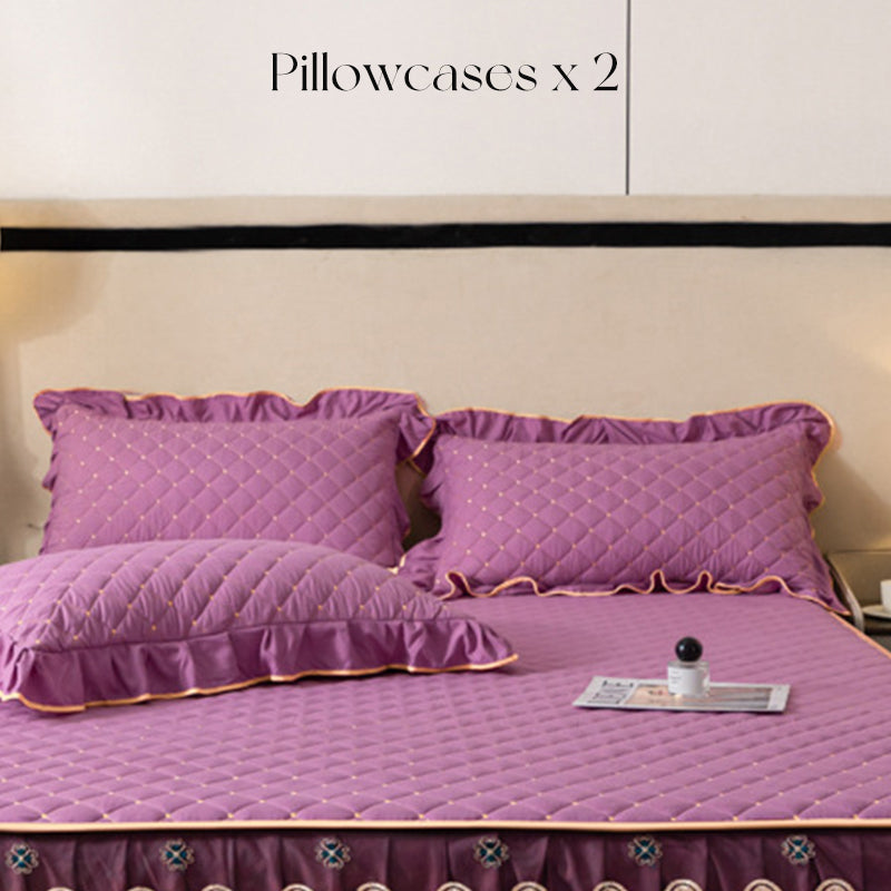 📢📢2026 NEW PRODUCT – 50% OFF✨Ruffled bed sheet + duvet cover + pillowcase💓🛏️ Captures the elegance and comfort of the moment