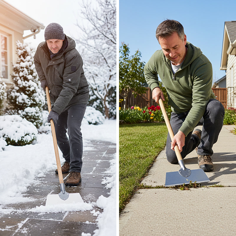 🎁 50% OFF! 🧱❄️ Heavy Duty Multifunction Cleaning Shovel – Ultra-Sharp Manganese Steel Blade for All Seasons 🔥🌿