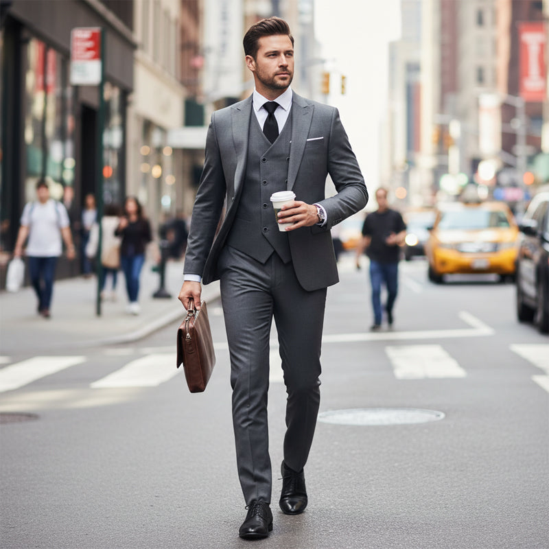 ✨🔥Men's Slim-Fit 3-Piece Suit Set🕴️