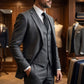 ✨🔥Men's Slim-Fit 3-Piece Suit Set🕴️