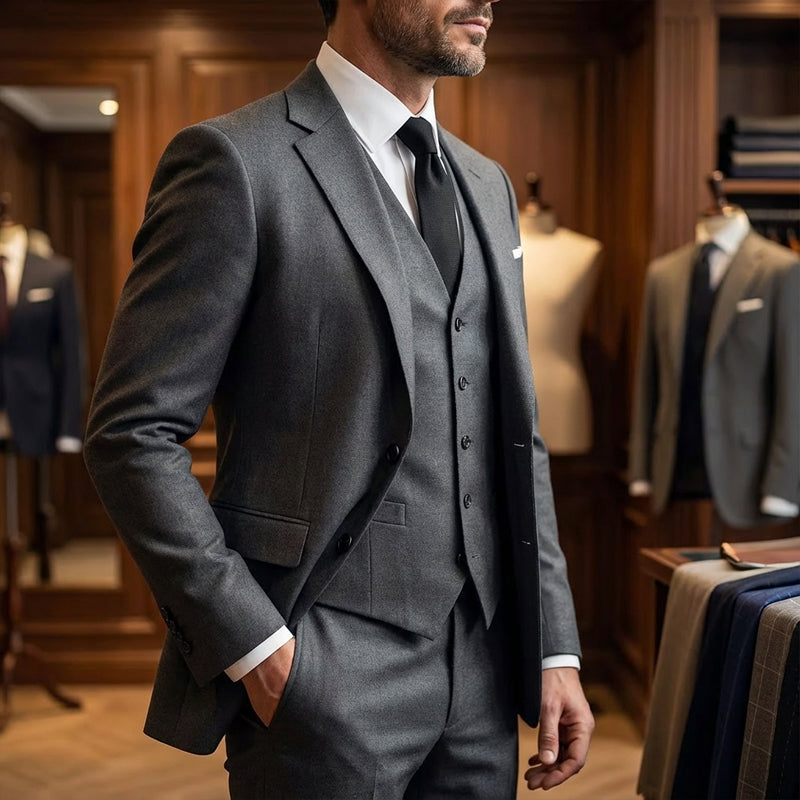 ✨🔥Men's Slim-Fit 3-Piece Suit Set🕴️