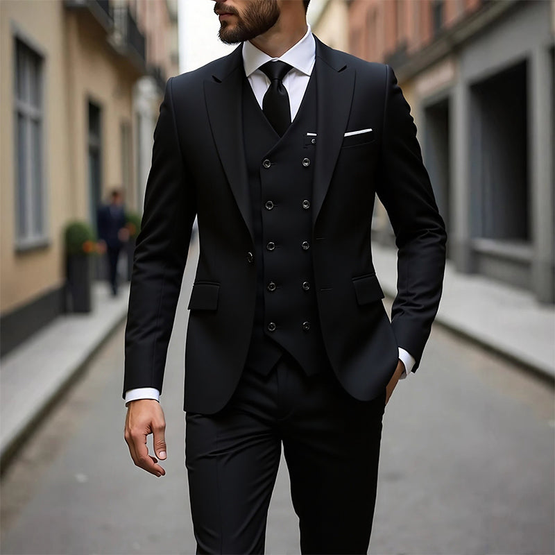✨🔥Men's Slim-Fit 3-Piece Suit Set🕴️