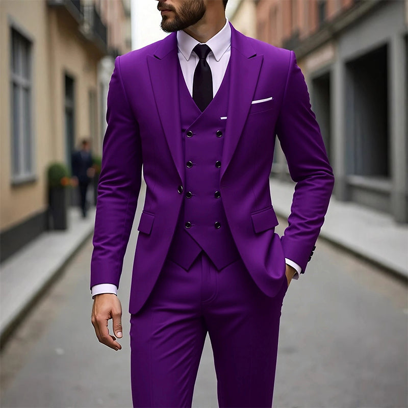 ✨🔥Men's Slim-Fit 3-Piece Suit Set🕴️