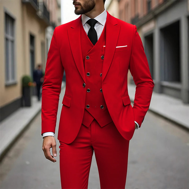✨🔥Men's Slim-Fit 3-Piece Suit Set🕴️