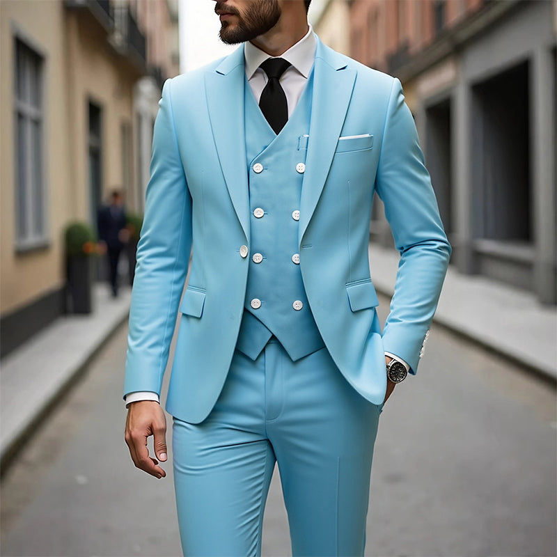 ✨🔥Men's Slim-Fit 3-Piece Suit Set🕴️