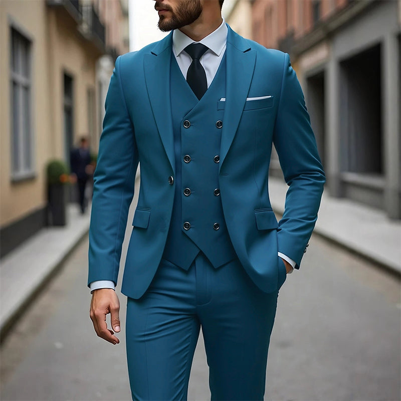✨🔥Men's Slim-Fit 3-Piece Suit Set🕴️