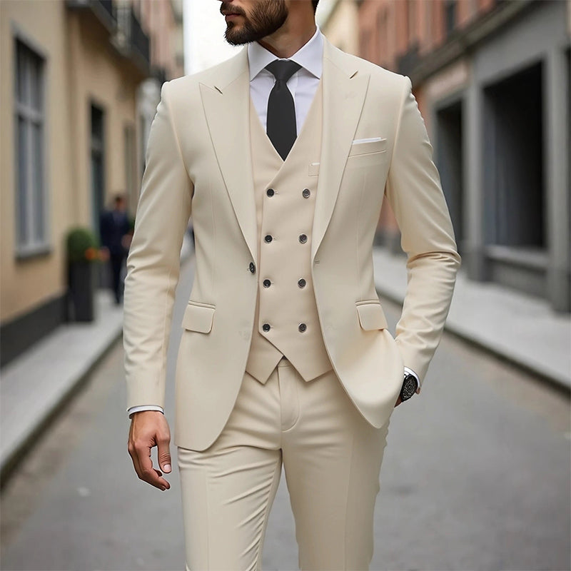 ✨🔥Men's Slim-Fit 3-Piece Suit Set🕴️
