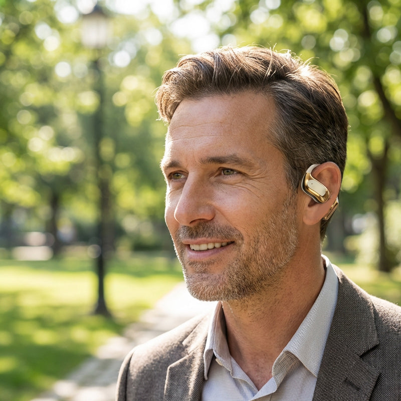 🎁 57% OFF! 🌀 Wireless Open-Ear Headphones – Air Conduction Tech, 72H Playtime & AI Noise-Canceling Calls 🎧✨