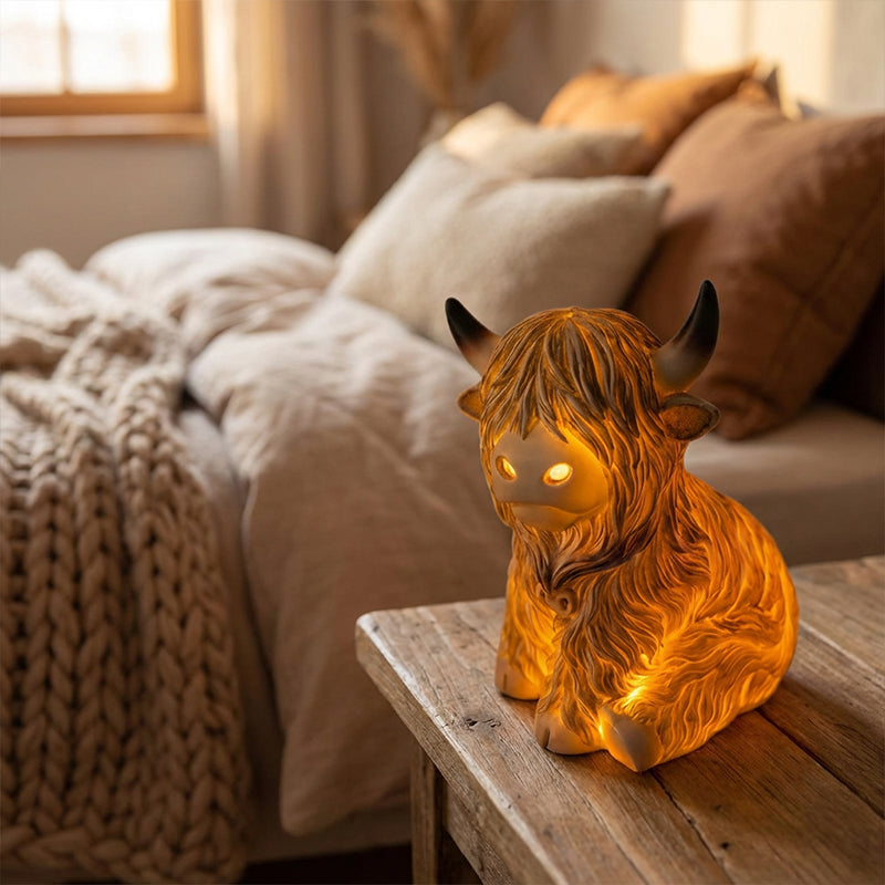🔥🎁 New release 50% OFF 💥🐮 The cozy Highland atmosphere: Highland cattle lamp