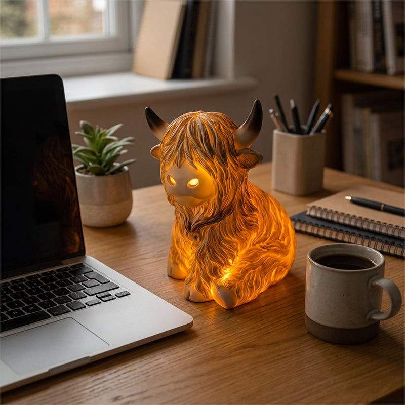 🔥🎁 New release 50% OFF 💥🐮 The cozy Highland atmosphere: Highland cattle lamp
