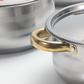 💎 -50% ON 5-PC STAINLESS STEEL SET! 💎 Thickened Pots, Glass Lids & Elegant Gold Accents for Any Stovetop