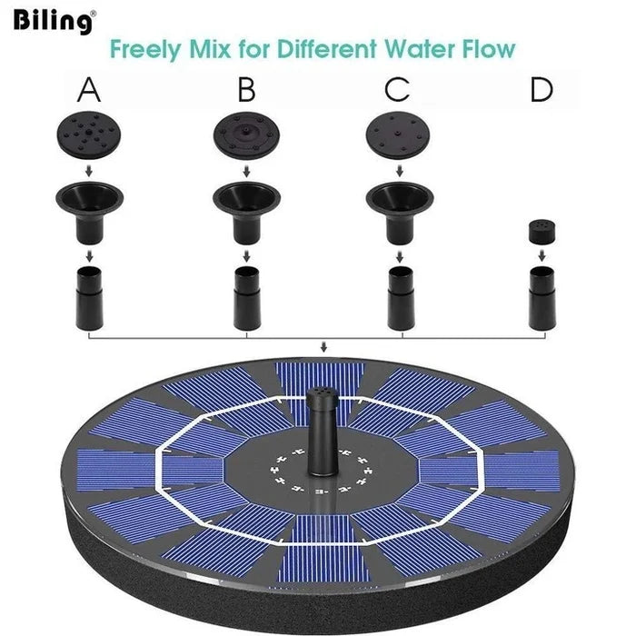 ⏳Time-Limited Special⏰Compact Solar Bird Fountain Pump – Keep Your Garden Alive! 🐦️