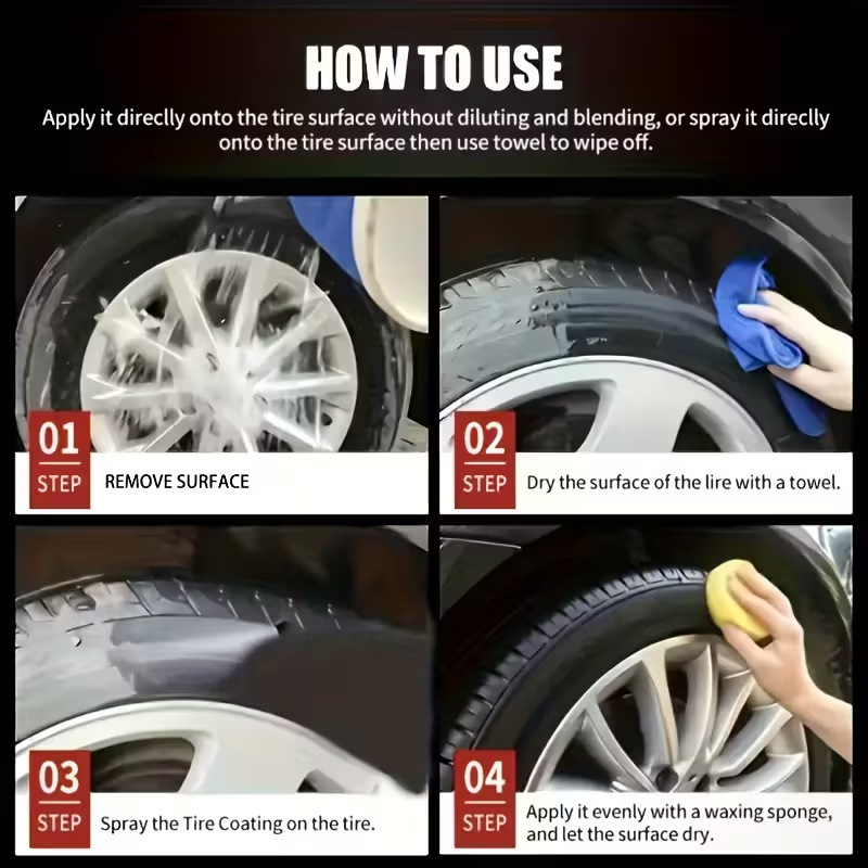 📢📢Buy 1 get 1 free⏰Car Tire and Plastic Trim Renewal Paste
