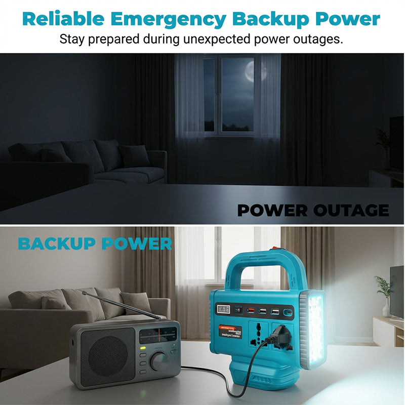 📢📢50% OFF !!!⏰Portable Power Inverter with LED Work Light