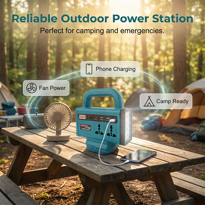 📢📢50% OFF !!!⏰Portable Power Inverter with LED Work Light
