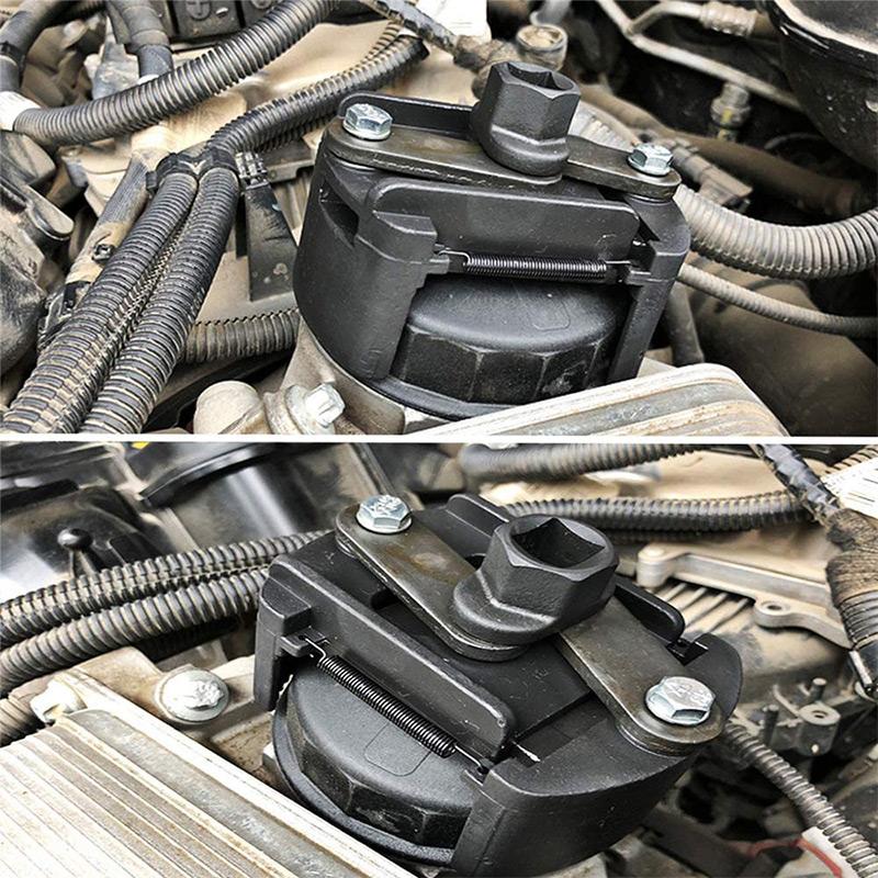 🌞 Spring into Savings: 50% Off🔥Professional Adjustable Oil Filter Wrench | Heavy-Duty 2-Claw Removal Tool - Spring-Loaded & Non-Slip (60-80mm)