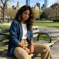🧥 LIMITED TIME 50% OFF! ✨ Women's V-Neck Denim Jacket – Collarless Button Front, Breathable & Relaxed Fit 💙