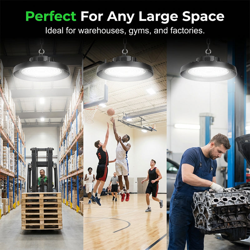 💡🏭 UFO LED High Bay Light – 100W, 160lm/W, 220V, for Industrial, Warehouse & Large Spaces 🏭✨