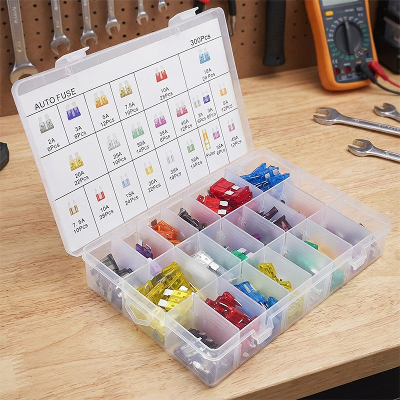 🥳2026 HOT SALE🥳💞50K+ SOLD!🔌🚗 50% OFF! Car Fuse Assortment Kit – Micro, Mini & Standard blade fuses, colour‑coded for easy ID. 100‑300 pcs – be prepared for any electrical fault! 🔧✨