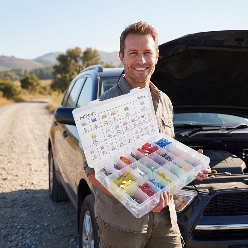 🥳2026 HOT SALE🥳💞50K+ SOLD!🔌🚗 50% OFF! Car Fuse Assortment Kit – Micro, Mini & Standard blade fuses, colour‑coded for easy ID. 100‑300 pcs – be prepared for any electrical fault! 🔧✨