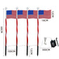 ✨LIMITED TIME 50% OFF! 🌙 Outdoor Solar Flag Stake Lights – Auto On/Off, Weatherproof, Patriotic ✨