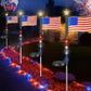 ✨LIMITED TIME 50% OFF! 🌙 Outdoor Solar Flag Stake Lights – Auto On/Off, Weatherproof, Patriotic ✨