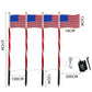 ✨LIMITED TIME 50% OFF! 🌙 Outdoor Solar Flag Stake Lights – Auto On/Off, Weatherproof, Patriotic ✨