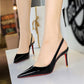 👠Elegant women's patent leather pointed-toe stiletto heels