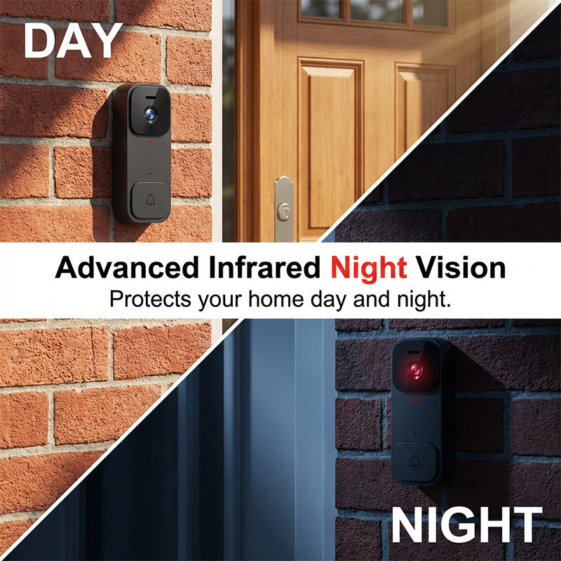 ⏳Time-Limited Special⏰Smart Video Doorbell with 4.3" Display – Two-Way Audio, Night Vision, Wide Angle 🏠
