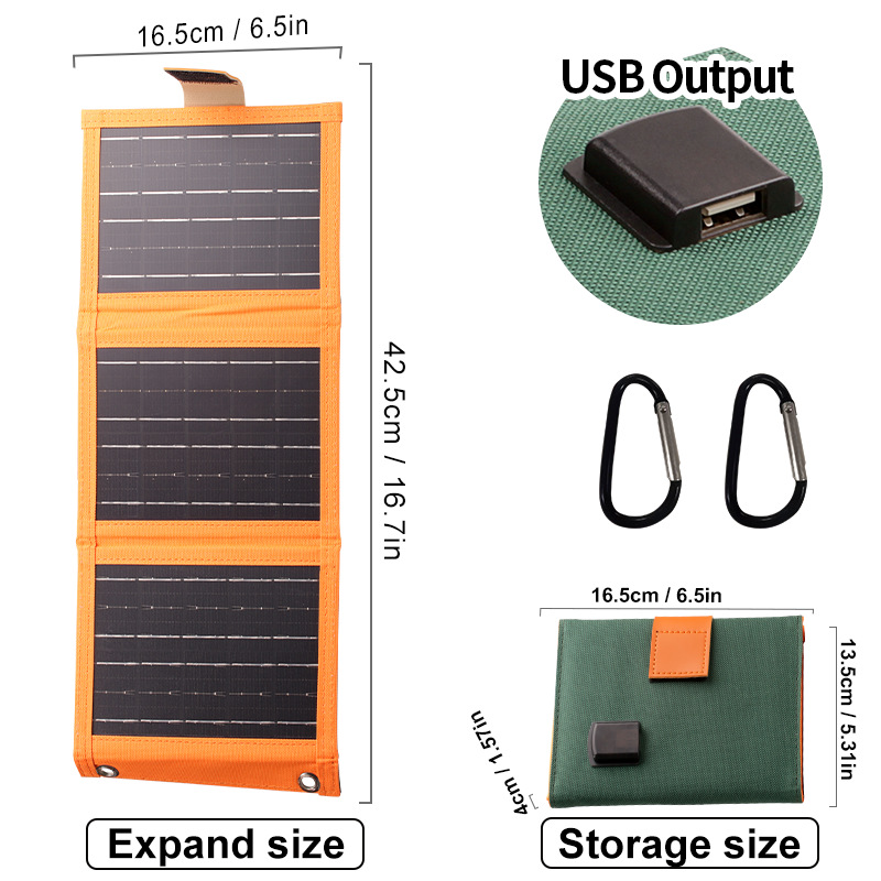 🔋 LIMITED TIME: 50% OFF! 🏆Portable Solar Panel with USB Charging