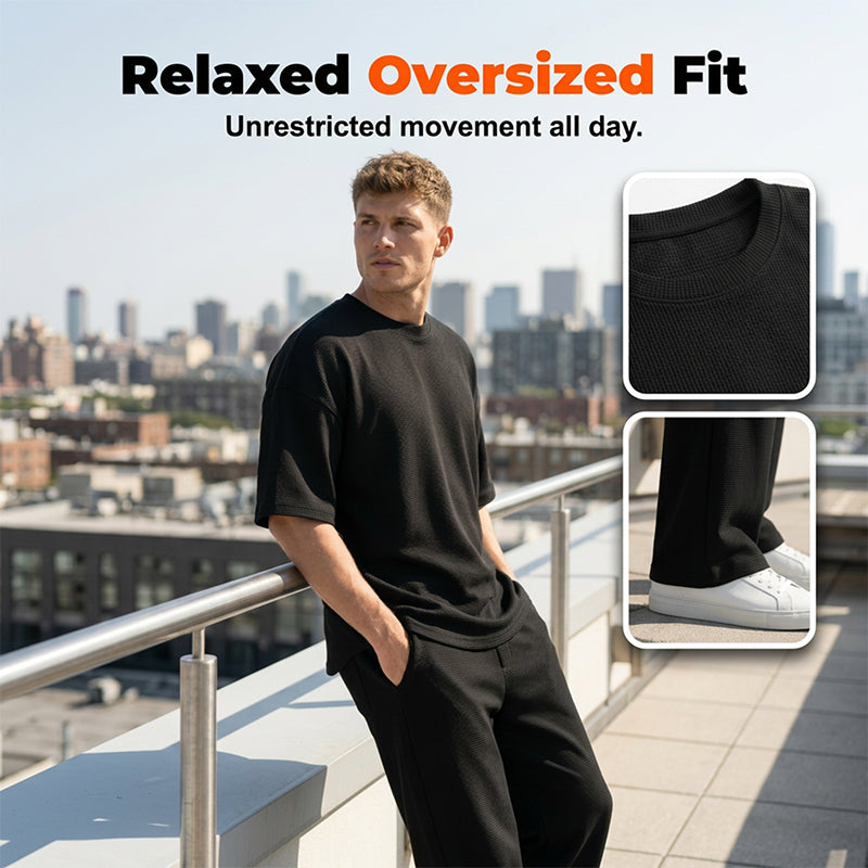 🎁2026 New Arrivals 50% OFF💥Men's T-Shirt & Wide-Leg Pants 2-Piece Set