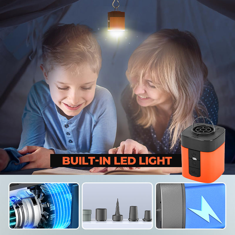 Mini Electric Outdoor Air Pump with Light